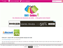 Tablet Screenshot of 1001-soldes.com